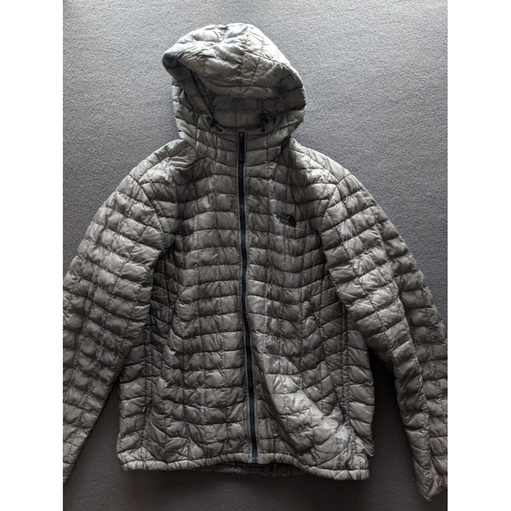 The North Face ThermoBall Eco Hooded Jacket Gray Men's XL Lightweight Puffer